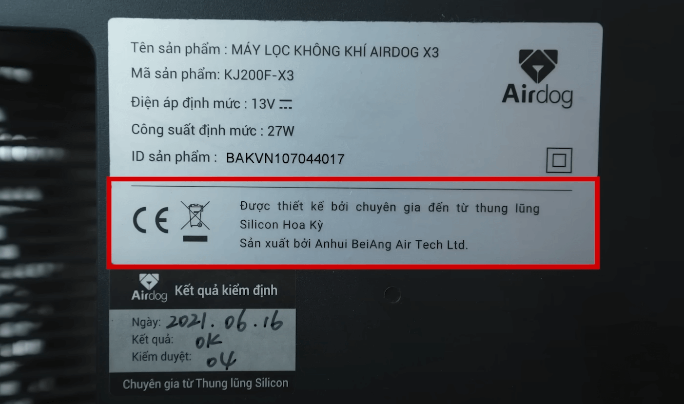 máy lọc không khí airdog