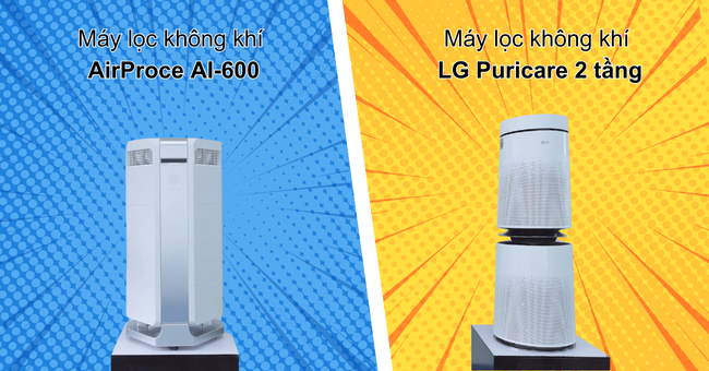 so sánh máy lọc không khí AI-600 và máy lọc không khí LG