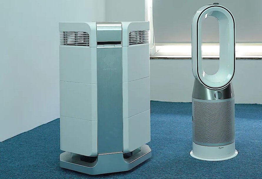 so sánh máy lọc không khí dyson và airproce