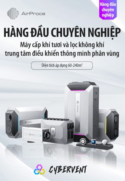 Máy lọc không khí Cybervent - Giải pháp cho cuộc sống xanh Máy lọc không khí Cybervent - Giải pháp cho cuộc sống xanh