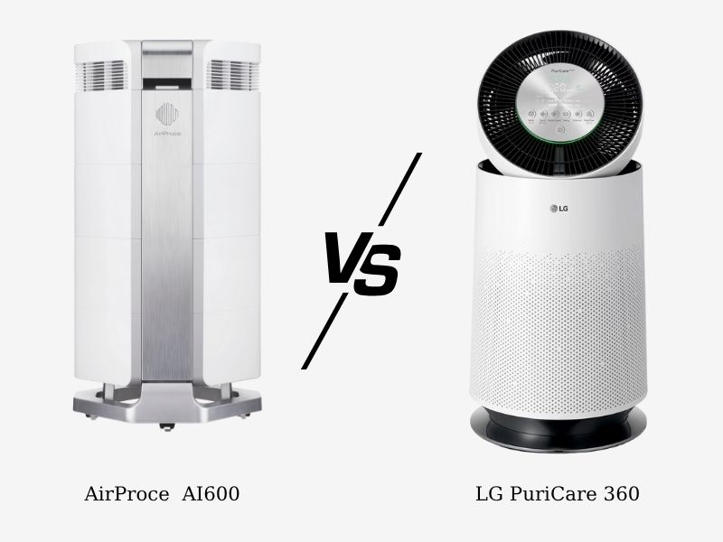 So sánh máy lọc không khí LG PuriCare 360 và AirProce AI-600: Lựa chọn nào tối ưu?