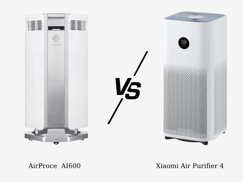 So Sánh Máy lọc không khí Xiaomi Air Purifier 4 và AirProce AI-600