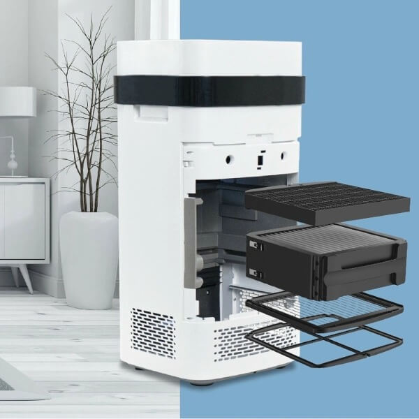 Cấu tạo máy lọc không khí không cần thay lõi_3