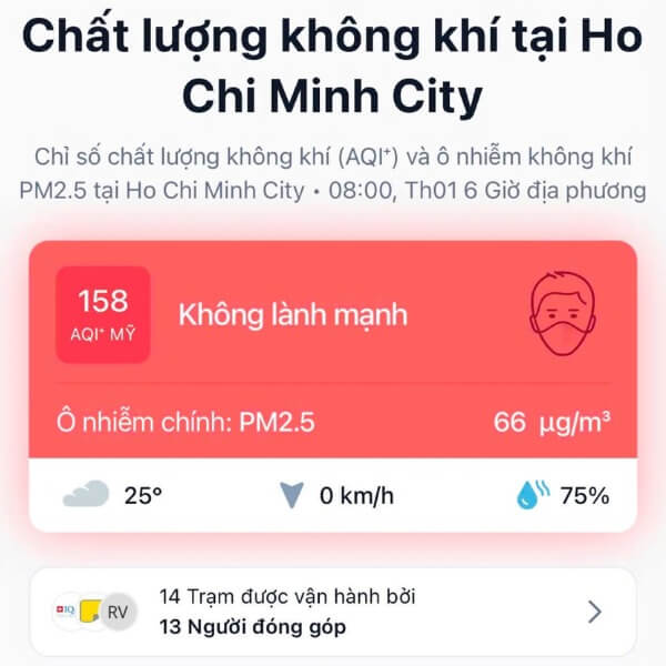 Dấu hiệu khi mức độ ô nhiễm không khí ở TPHCM đạt mức xấu _3