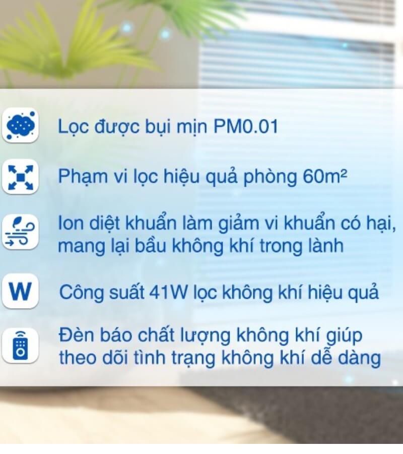 Hiệu suất lọc của máy lọc không khí LG PuriCare 360 Hit AS60GHWG0_5
