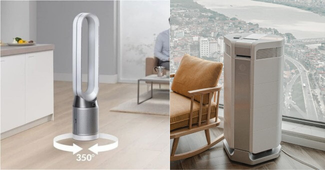 So sánh quạt lọc không khí Dyson với máy lọc không khí thông thường_5