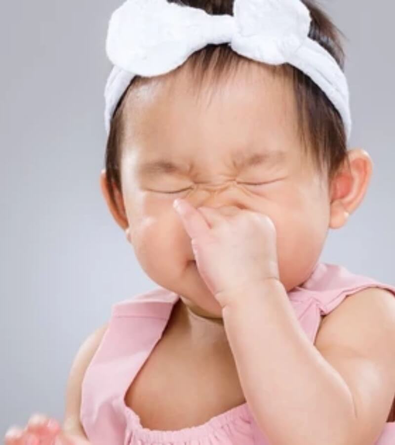 Biểu hiện trẻ em bị nghẹt mũi khó thở khi ngủ_2