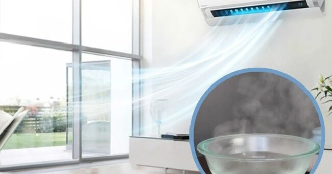 Có nên để chậu nước trong phòng điều hoà Sai lầm thường mắc phải_1