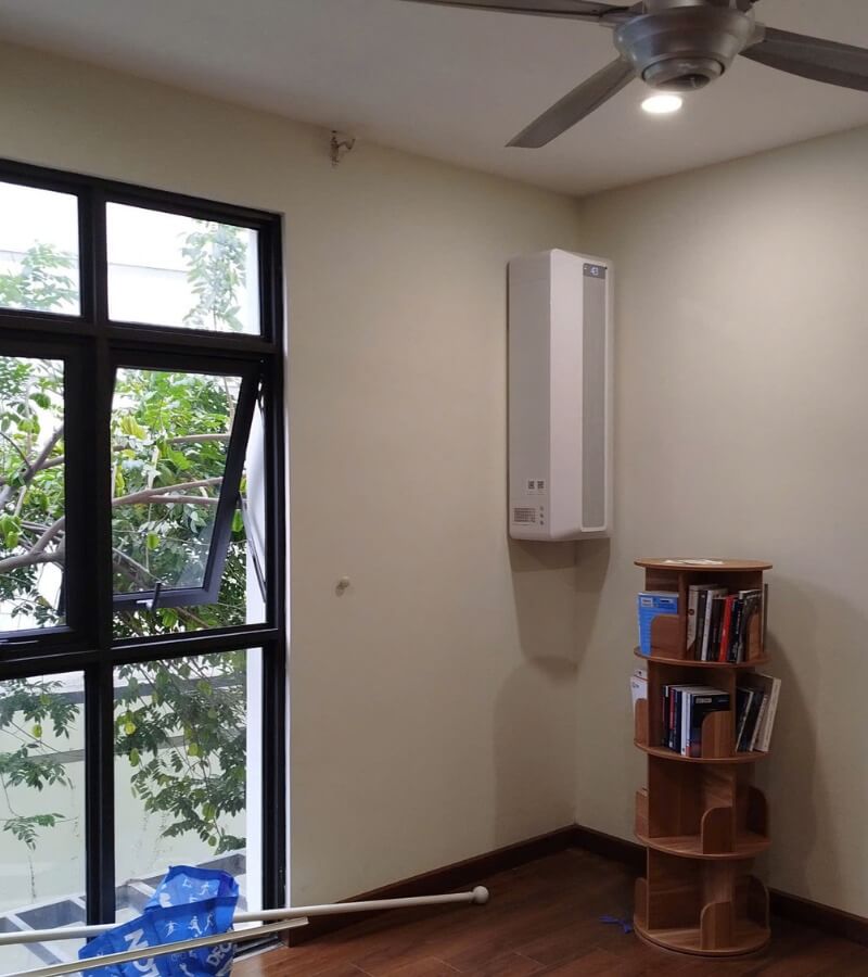 Đánh giá hiệu quả cấp khí tươi và lọc không khí của máy lọc không khí công suất lớn AC-500_2