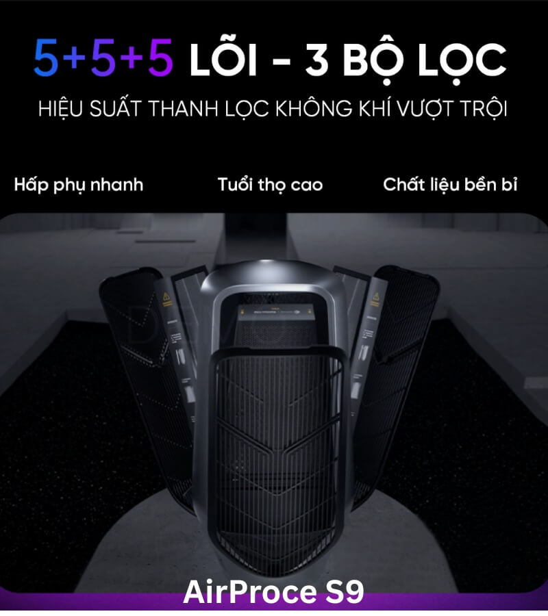 Tổng quan về thương hiệu máy lọc không khí AirProce S9 và Sharp_4