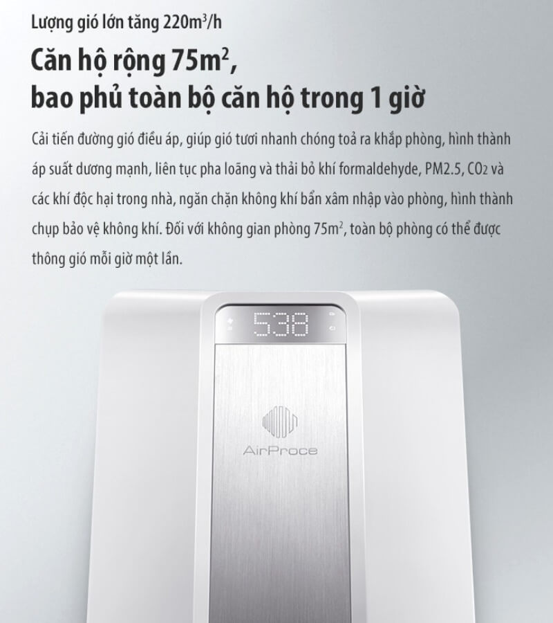 AC-160 TOP máy lọc không khí cho ngân hàng AirProce đáng cân nhắc_2
