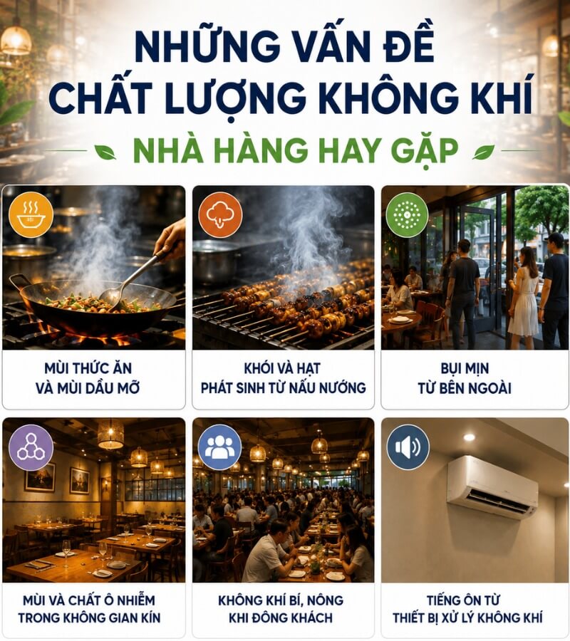 Những vấn đề chất lượng không khí nhà hàng hay gặp _4