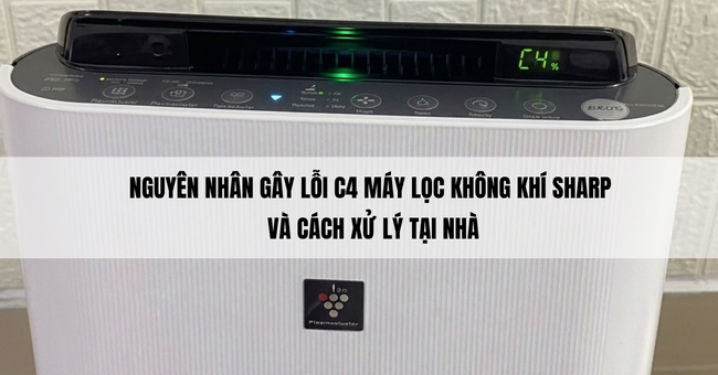 Lỗi c4 máy lọc không khí Sharp